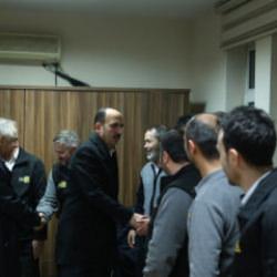 Başkan Altay'dan gece mesaisindeki personele ziyaret 