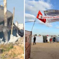 Gazze&rsquo;de kardeşlik &ccedil;adır kampına saldırı: Yaralananlar var