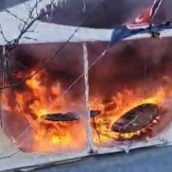 İstanbul'da iftar &ccedil;adırında yangın!