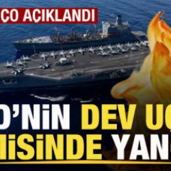 Son dakika: ABD'nin dev savaş gemisinde yangın! Bilan&ccedil;o a&ccedil;ıklandı