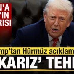 Trump'tan son dakika H&uuml;rm&uuml;z Boğazı a&ccedil;ıklaması 'Yakarız' tehdidi