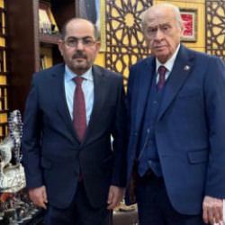 Bah&ccedil;eli'den, Abdurrahman Mustafa'ya 'tebrik' telefonu