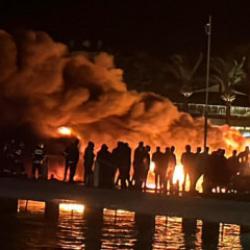 Bodrum'da 8 motoryat alev alev yandı! 7'si battı