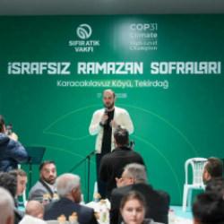Sıfır Atık Vakfı'ndan İsrafsız Ramazan Sofraları: Son durak Tekirdağ oldu