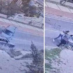 &Ccedil;eşme'de kaza sonrası şoke eden yumruklu saldırı