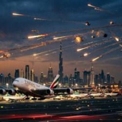 F&uuml;ze yağmuru altında Dubai&rsquo;de tehlikeli u&ccedil;uş trafiği