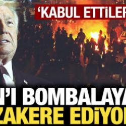 ABD Başkanı Trump'tan son dakika İran a&ccedil;ıklaması: Biz bombalarla m&uuml;zakere yapıyoruz