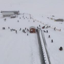 Binler bayram tatilinde Davraz Kayak Merkezi&rsquo;ni tercih etti