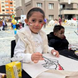 Liman G&ouml;n&uuml;ll&uuml;leri Platformu, Filistinli &ccedil;ocuklarla bayram sevincini paylaştı