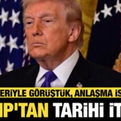 Son dakika...Trump'tan tarihi itiraf: İran lideriyle g&ouml;r&uuml;şt&uuml;k, anlaşma istiyoruz
