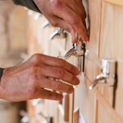 T&uuml;rkiye&rsquo;de bir ilk: Raflarından yağ akan k&uuml;t&uuml;phanede 90 &ccedil;eşit zeytinyağı tadımı