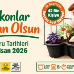 Konya'da 'Balkonlar Bostan Olsun' ile 42 bin kişiye sebze yetiştirme seti hediye edilecek