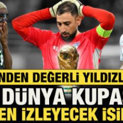Birbirinden değerli isimler var! İşte D&uuml;nya Kupası'na katılamayacak yıldız futbolcular