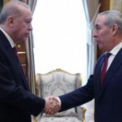 Cumhurbaşkanı Erdoğan, Filistin Devlet Başkan Yardımcısı H&uuml;seyin eş-Şeyh'i kabul etti