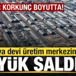 Dev &uuml;retim merkezine saldırı! B&uuml;y&uuml;k hasar oluştu