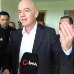 FIFA Başkanı Infantino, İran Milli Takımı ile g&ouml;r&uuml;şt&uuml;