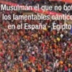 İspanya-Mısır ma&ccedil;ında ırk&ccedil;ı tezah&uuml;rat: Zıplamayan M&uuml;sl&uuml;mandır