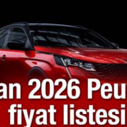 Nisan 2026 Peugeot fiyat listesi: 3008 modelinde &ouml;nemli indirim fırsatı!