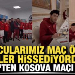 Oyuncularımız ma&ccedil; &ouml;ncesi ne hissediyordu? Merih Demiral'dan, Kosova ma&ccedil;ı vlogu