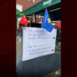  Kosovalı işletmeciden T&uuml;rk taraftarlara vefa: 1999'da siz &ouml;dediniz