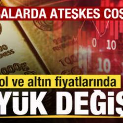 Ateşkes ilan edildi! Petrol ve altın fiyatlarında son durum! Bir anda tersine d&ouml;nd&uuml;