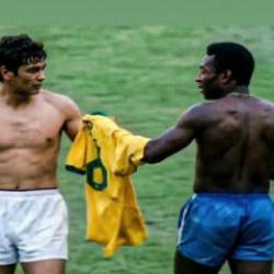 Bir fotoğrafa sığan tarih: İki efsane, Pele ve Lucescu yan yana