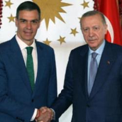 Cumhurbaşkanı Erdoğan, İspanya Başbakanı Sanchez ile g&ouml;r&uuml;şt&uuml;