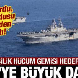 İran'dan ABD'ye bir b&uuml;y&uuml;k darbe daha: 5 bin kişilik dev h&uuml;cum gemisi hedef alındı