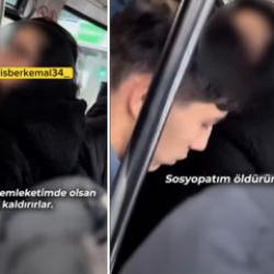 İstanbul&rsquo;da toplu taşımada s&ouml;zl&uuml; d&uuml;ello: &lsquo;Sosyopatım, &ouml;ld&uuml;r&uuml;r&uuml;m lan seni&rsquo;