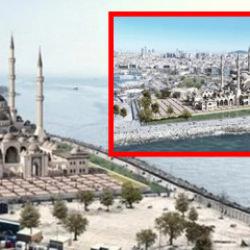 Kadık&ouml;y sahile inşa edilecek caminin fotoğrafları ortaya &ccedil;ıktı