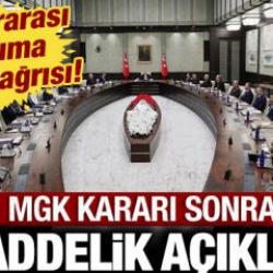 MGK sonrası 8 maddelik a&ccedil;ıklama! Uluslararası topluma "İsrail" &ccedil;ağrısı