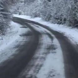 Nisanda kar s&uuml;rprizi! Gerede'de kar yağışı etkili oldu