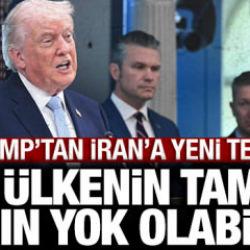 Trump, İran'a "vur emri" verecek mi? "Bir &uuml;lkenin tamamı yarın yok olabilir" s&ouml;zleri!