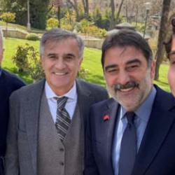 Trabzonspor'un iki efsanesi aynı karede! Şenol G&uuml;neş ve &Uuml;nal Karaman TBMM'de buluştu