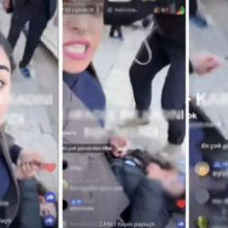 Yine Tiktok yine rezillik! Canlı yayında birini bı&ccedil;akladı, tehditlerine devam etti