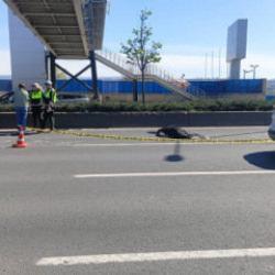 Ankara'da &uuml;st ge&ccedil;itten d&uuml;şen iş&ccedil;iyi otomobil ezdi