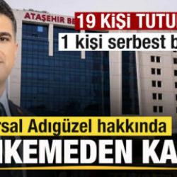 Ataşehir Belediye Başkanı Onursal Adıg&uuml;zel hakkında mahkemeden karar