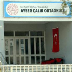 Ayser &Ccedil;alık Ortaokulu'nda sessiz 23 Nisan