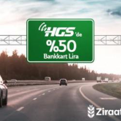 HGS'de %50 Bankkart Lira
