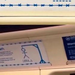 İsrail'e karşı "adam asmaca" kampanyası! Filistinlilere Londra metrosunda ilgin&ccedil; destek