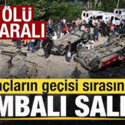 Korkun&ccedil; katliam! Ara&ccedil;ların ge&ccedil;işi sırasında bombalı saldırı: 14 &ouml;l&uuml;, 38 yaralı