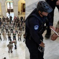 ABD'de, savaşı protesto eden gazilere g&ouml;zaltı