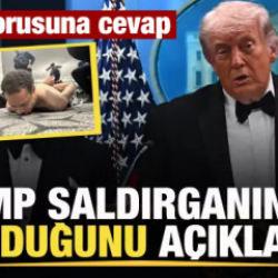 Washington'da silahlı saldırı! Trump saldırganın kim olduğunu duyurdu İran sorusuna cevap