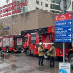 Sarıyer&rsquo;de hastanenin acil servisinde &ccedil;ıkan yangın paniğe neden oldu