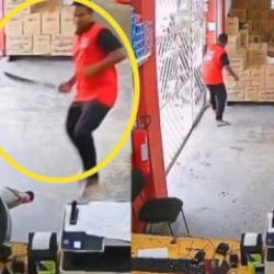 Brezilya'da dehşet anları: Pala ile soygunculara direndiler