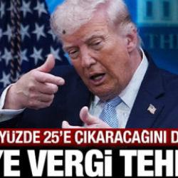 Son dakika: ABD Başkanı Trump'tan Avrupa Birliği'ne &ccedil;ok sert tehdit: Y&uuml;zde 25 vergi...