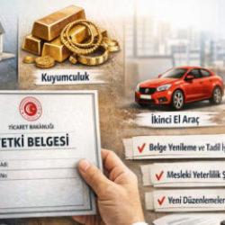 Taşınmaz, kuyum ve taşıt ticareti y&ouml;netmeliklerinde değişiklik yapıldı