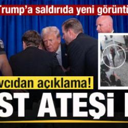 Trump'ın katıldığı yemeğe saldırıdan yeni g&ouml;r&uuml;nt&uuml;ler