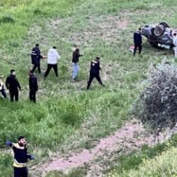 Adıyaman&rsquo;da otomobil tarlaya u&ccedil;tu: 4 yaralı