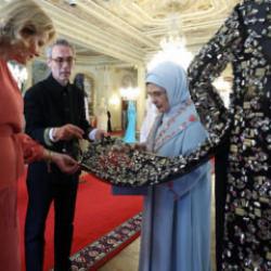 Emine Erdoğan, Bel&ccedil;ika Krali&ccedil;esi Mathilde'yle bir araya geldi
